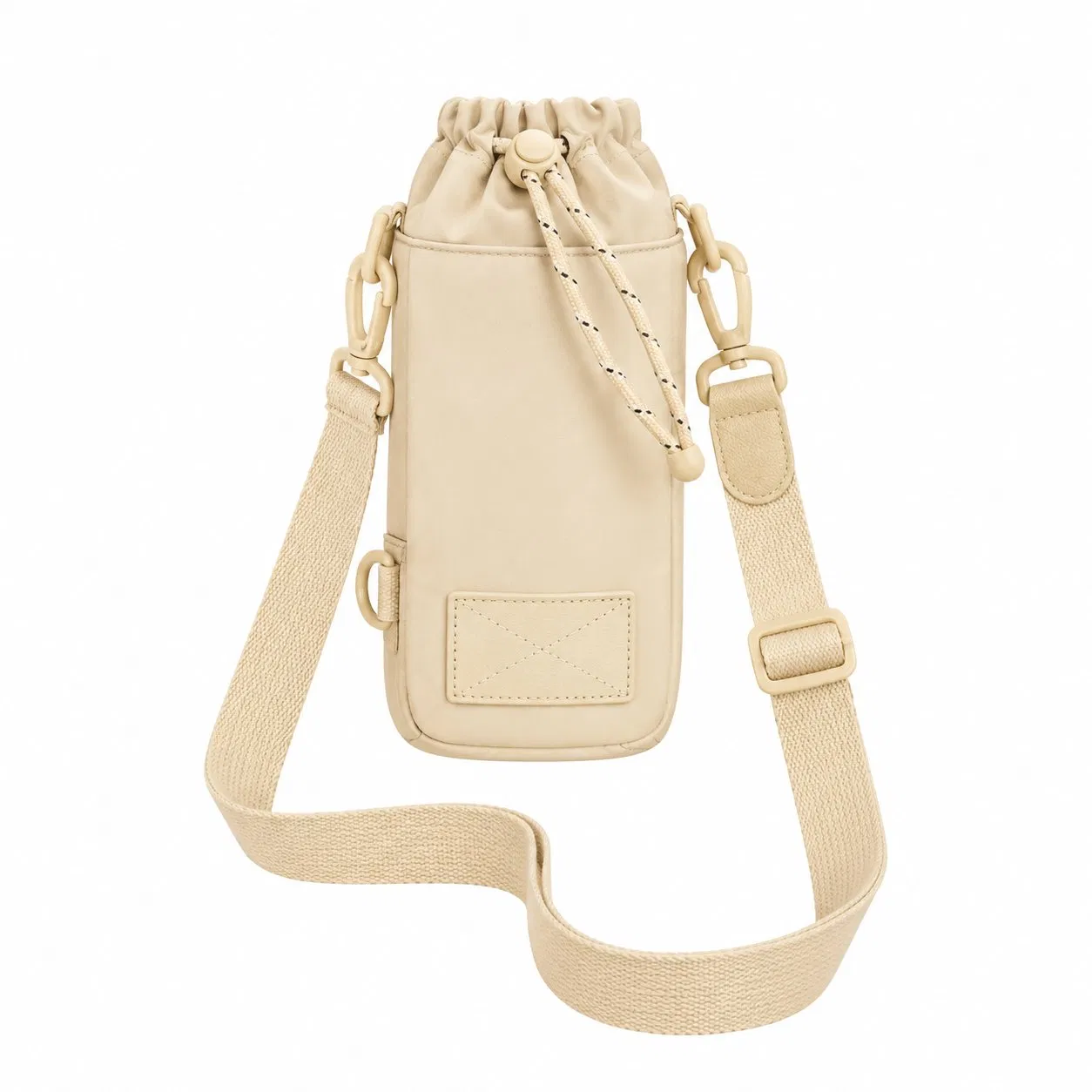 Insulated Nylon Water Bottle Crossbody Bag with Adjustable Strap and Custom Logo