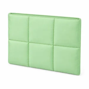 Custom Quilted Polyester Puffer Laptop Sleeve with Padded Compressible Design