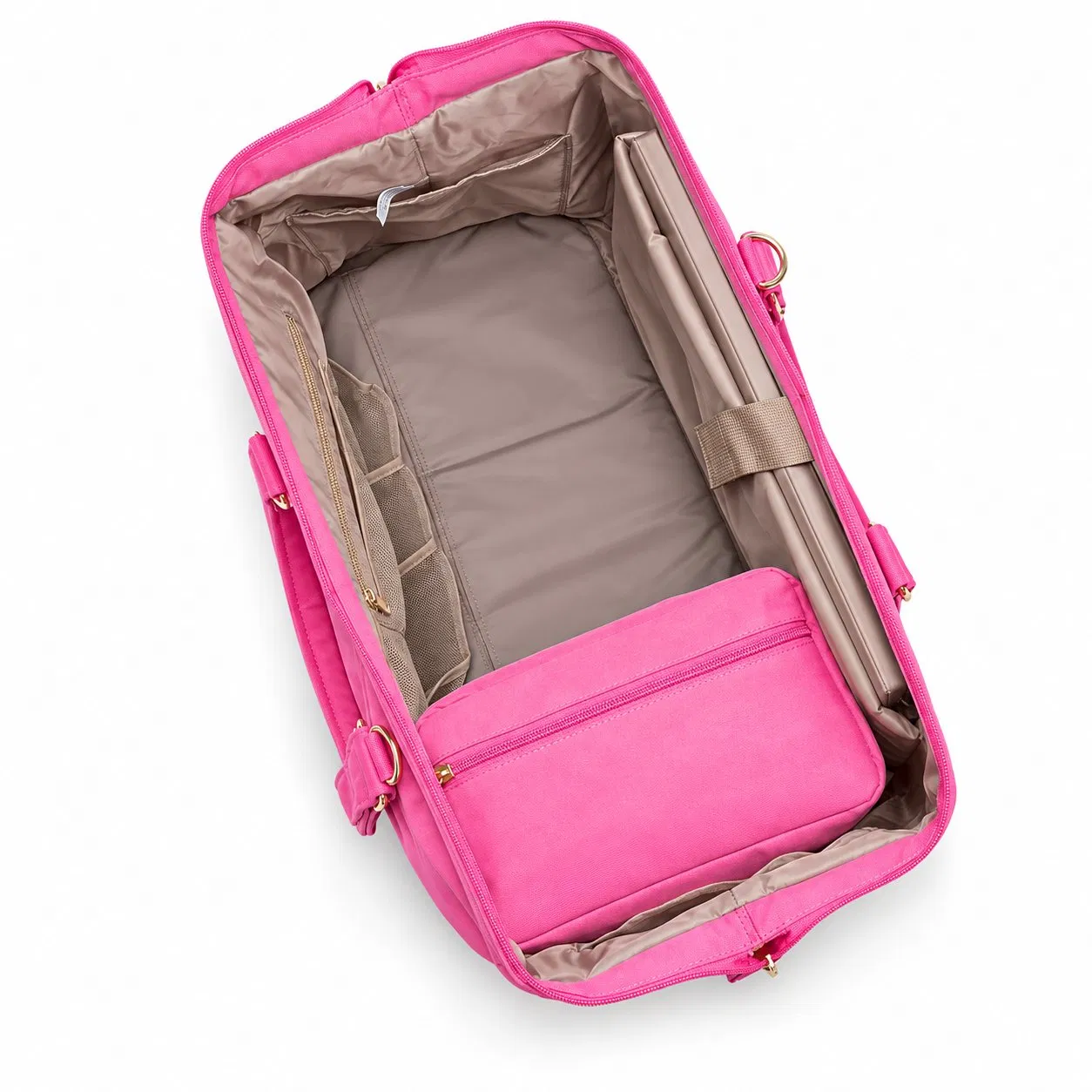 Travel Duffel Tote Bag with Separate Shoe Storage and Custom Printed Logo