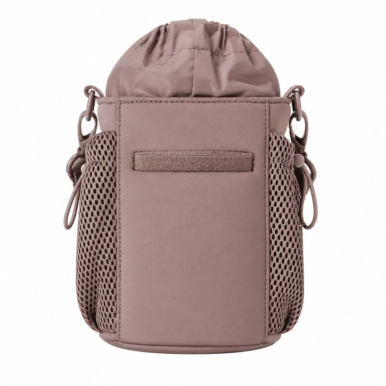 Custom Polyester Insulated Water Bottle Carrier Bag with Adjustable Crossbody Strap