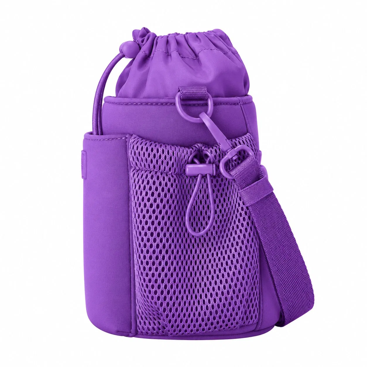 Custom Polyester Insulated Water Bottle Carrier Bag with Adjustable Crossbody Strap