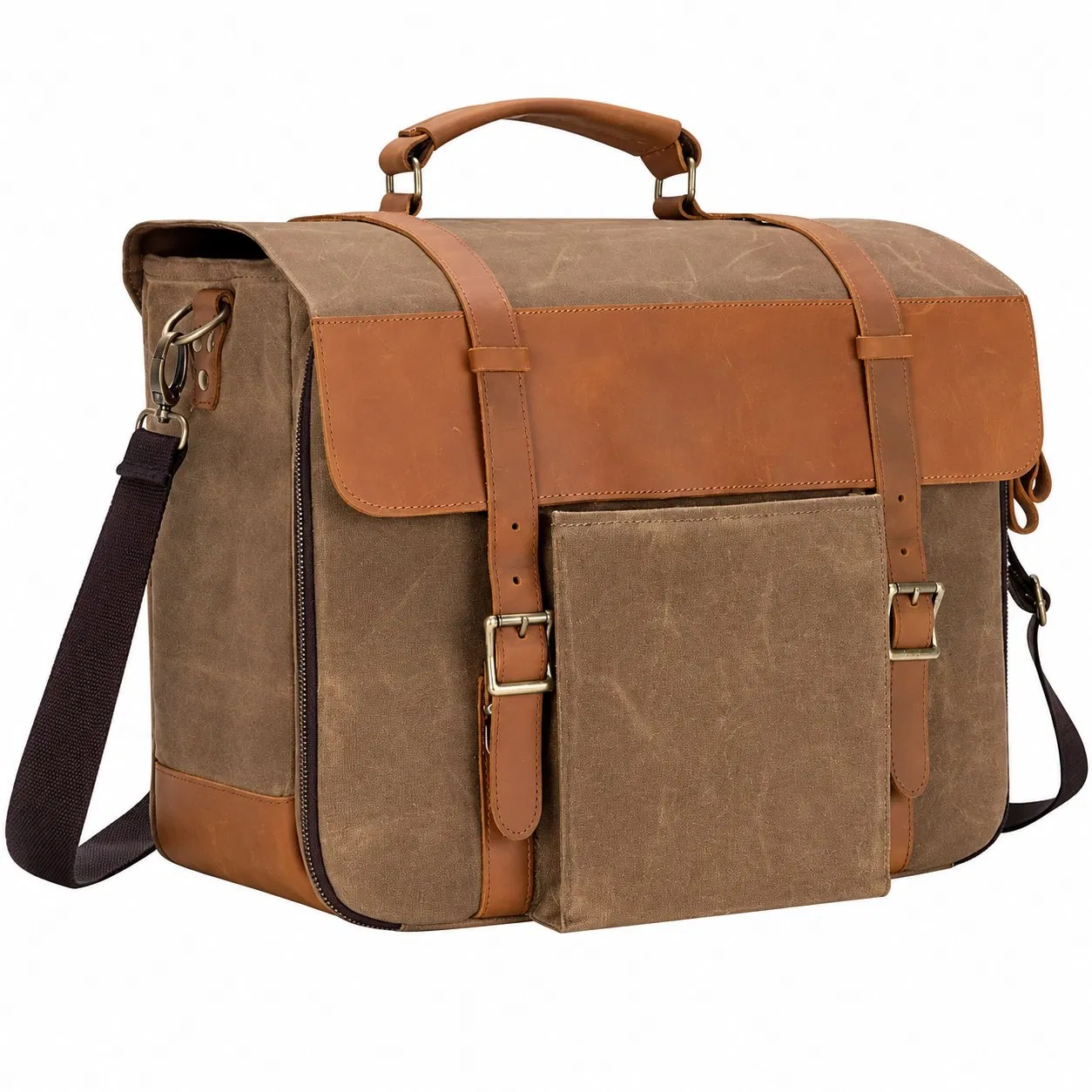 Custom Vintage Bartender Tool Travel Bag with Removable Dividers and Shoulder Strap