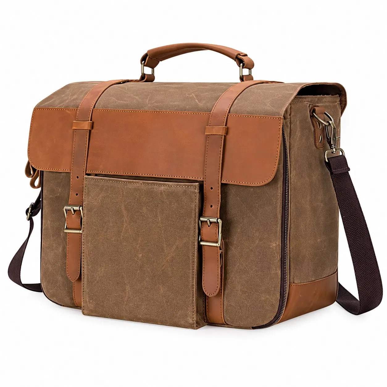 Custom Vintage Bartender Tool Travel Bag with Removable Dividers and Shoulder Strap