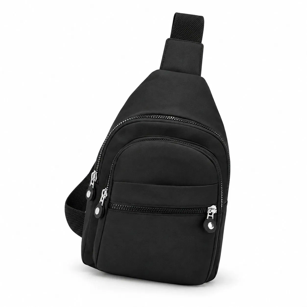 Custom Small Polyester Sling Backpack Crossbody Shoulder Bag for Travel and Walking