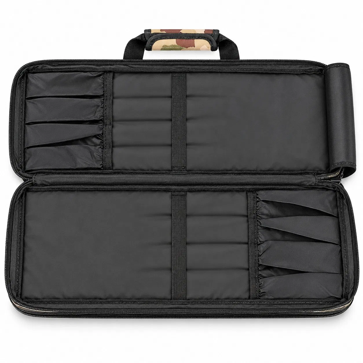 Custom Oxford Chef Knife Storage Tool Bag with Shoulder Strap and Multiple Pockets