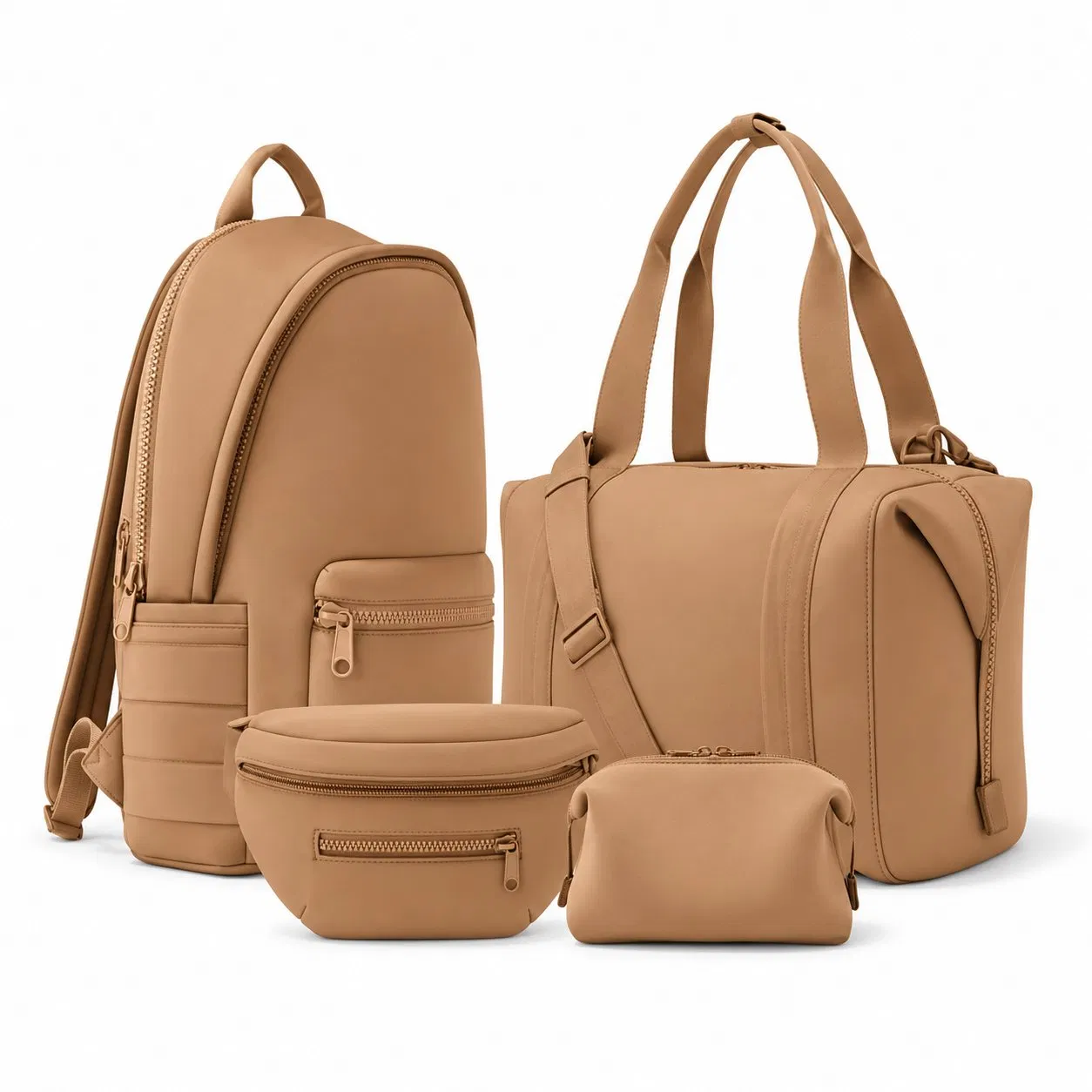 Custom Travel Duffel Bag with Matching Backpack and Toiletry Bag Options