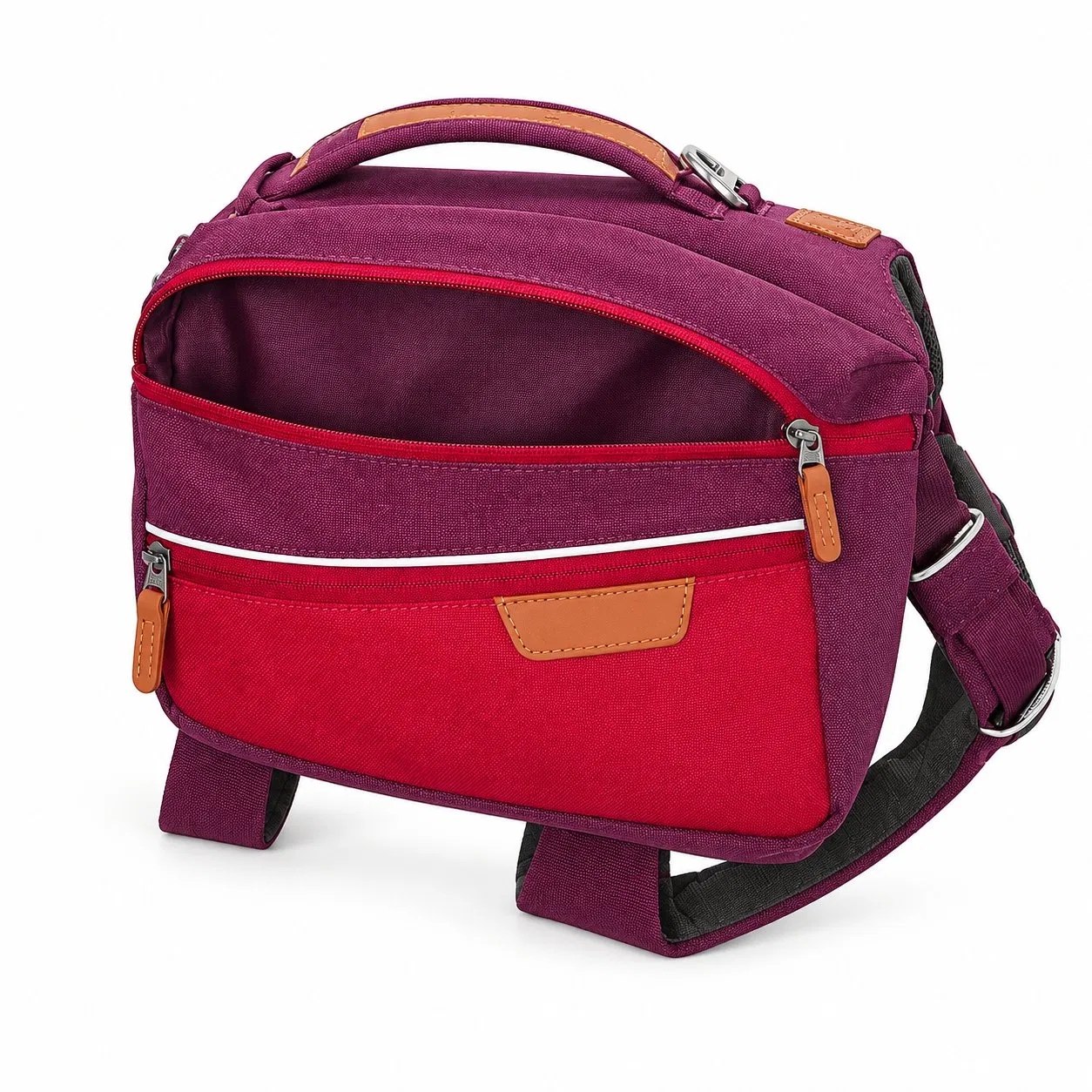 Custom Removable Dog Saddlebag Backpack with Adjustable Harness Straps