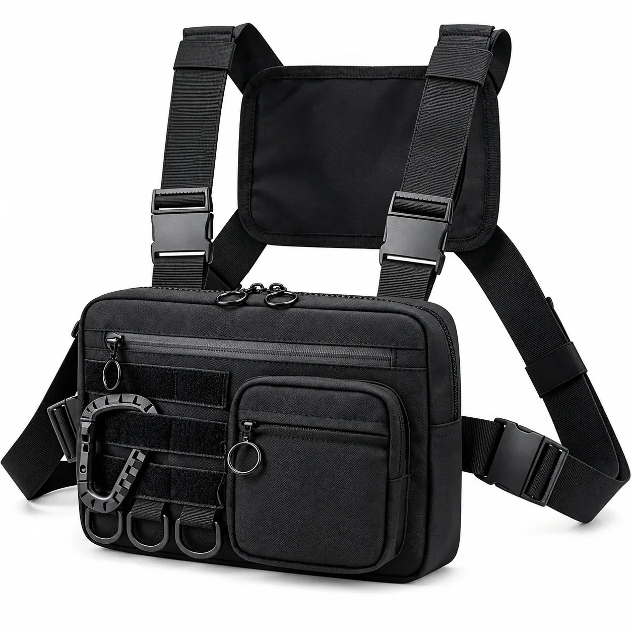 Custom Polyester Running Chest Bag with Phone Holder for Cycling and Outdoor Use