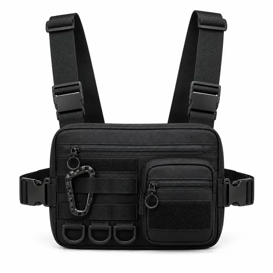 Custom Polyester Running Chest Bag with Phone Holder for Cycling and Outdoor Use
