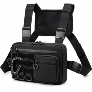 Custom Polyester Running Chest Bag with Phone Holder for Cycling and Outdoor Use