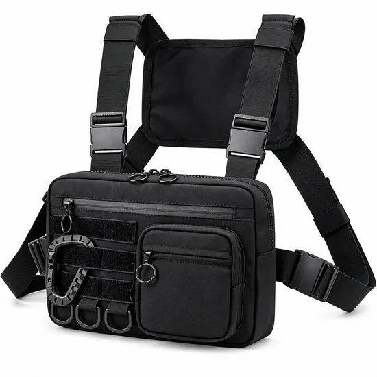 Custom Polyester Running Chest Bag with Phone Holder for Cycling and Outdoor Use