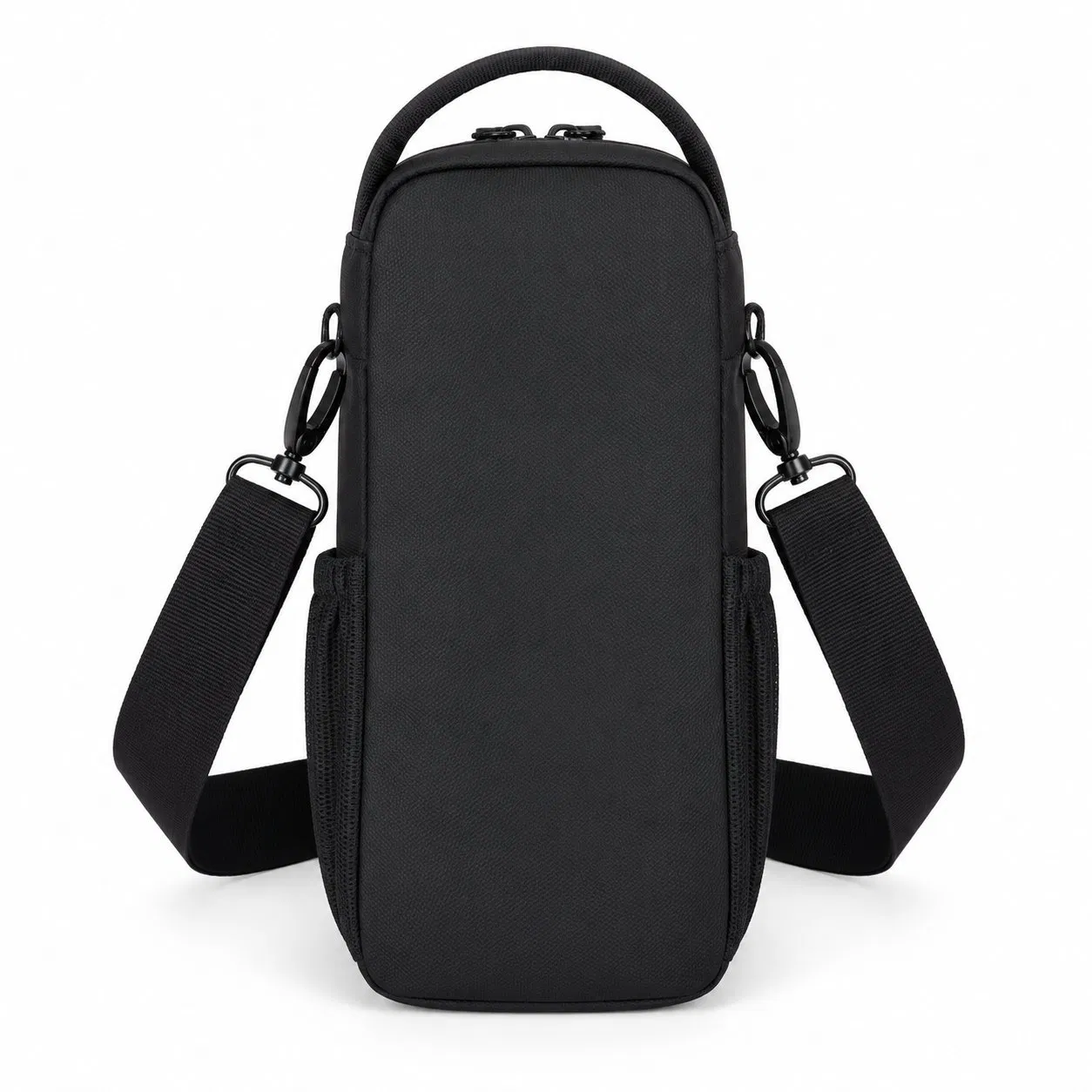 Custom Insulated Water Bottle Bag with Removable Shoulder Strap and Magnetic Attachment Option