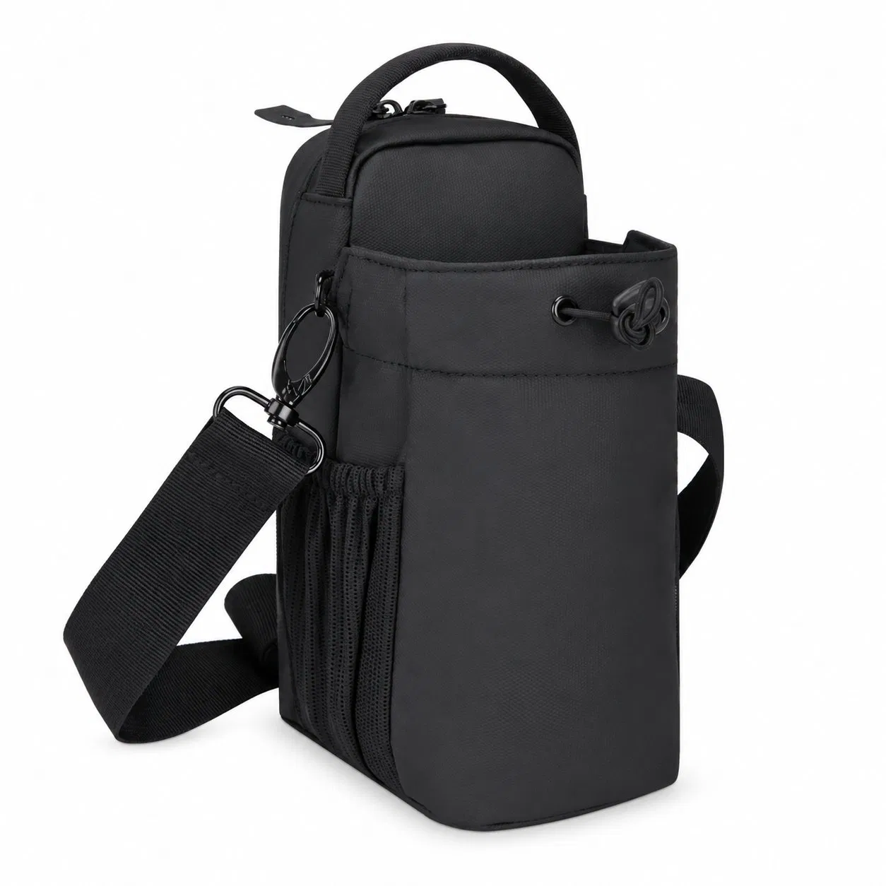 Custom Water Bottle Shoulder Crossbody Carry Bag for Gym and Bicycle Travel