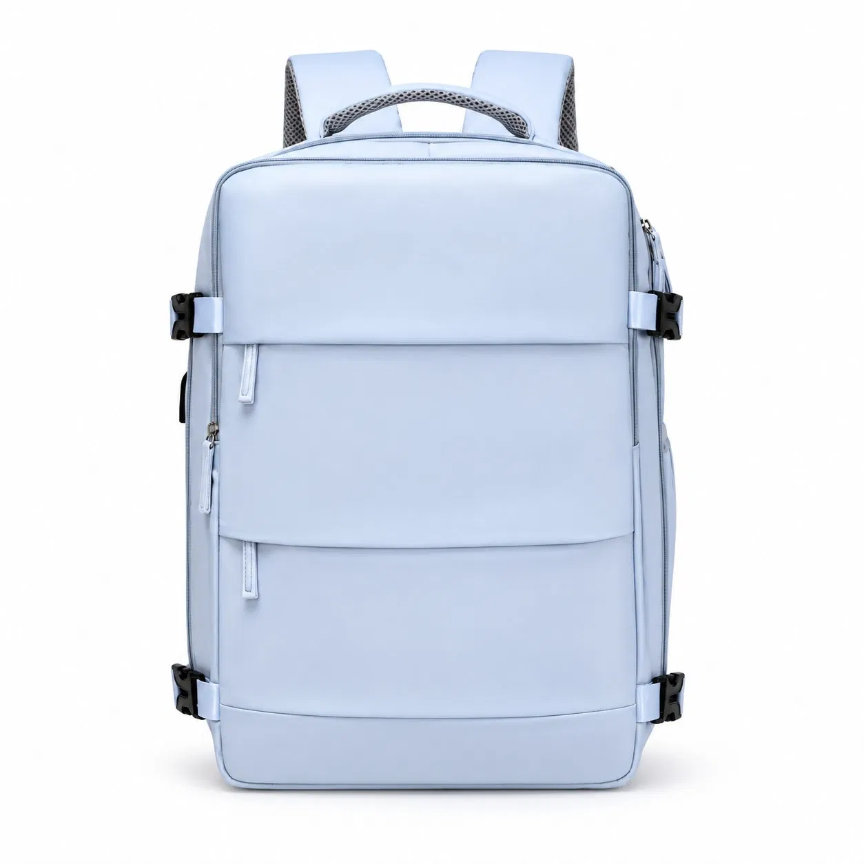 Custom Polyester Laptop Travel Backpack with Shoe Storage Compartment