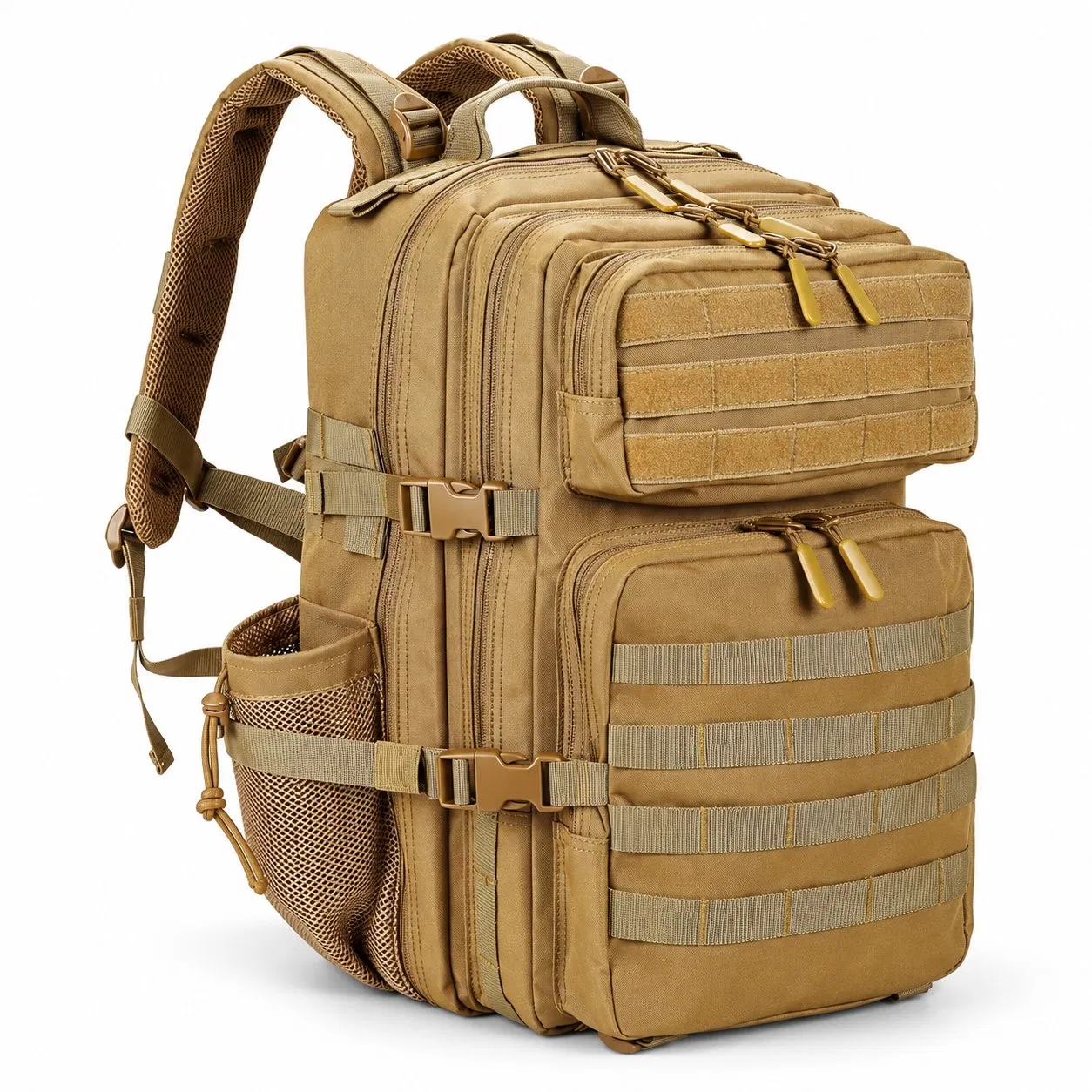 Custom Tactical Backpack with Molle Webbing for Hiking Camping and Gym Travel