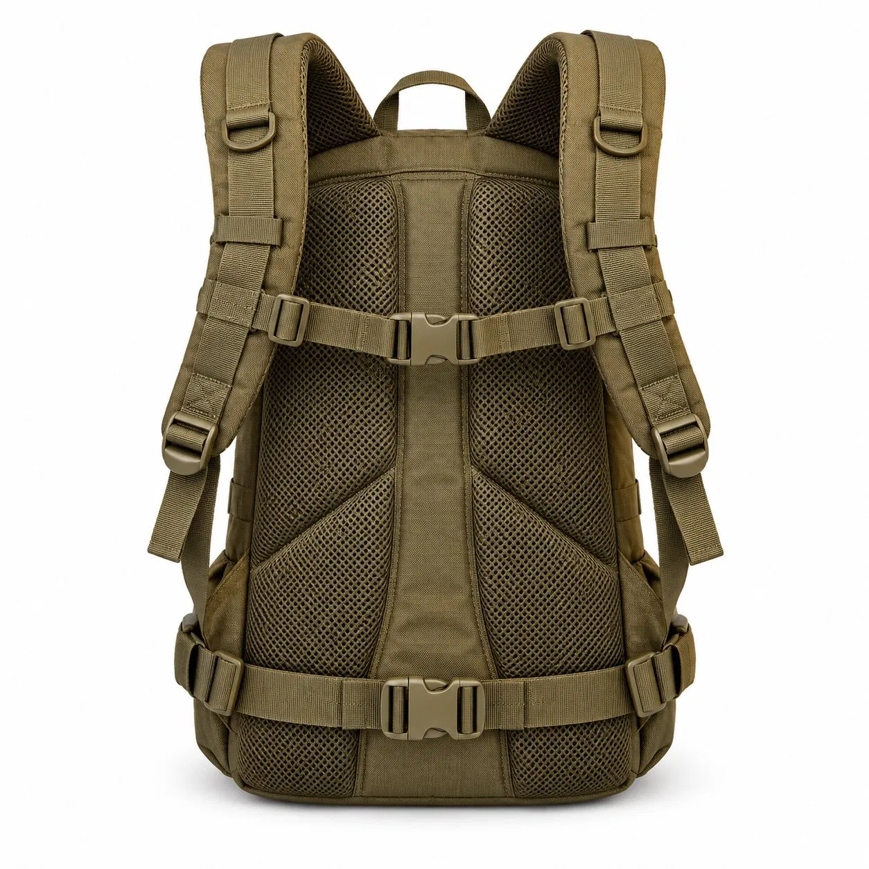 Custom Polyester Tactical Backpack with Molle Webbing for Hiking and Outdoor Travel