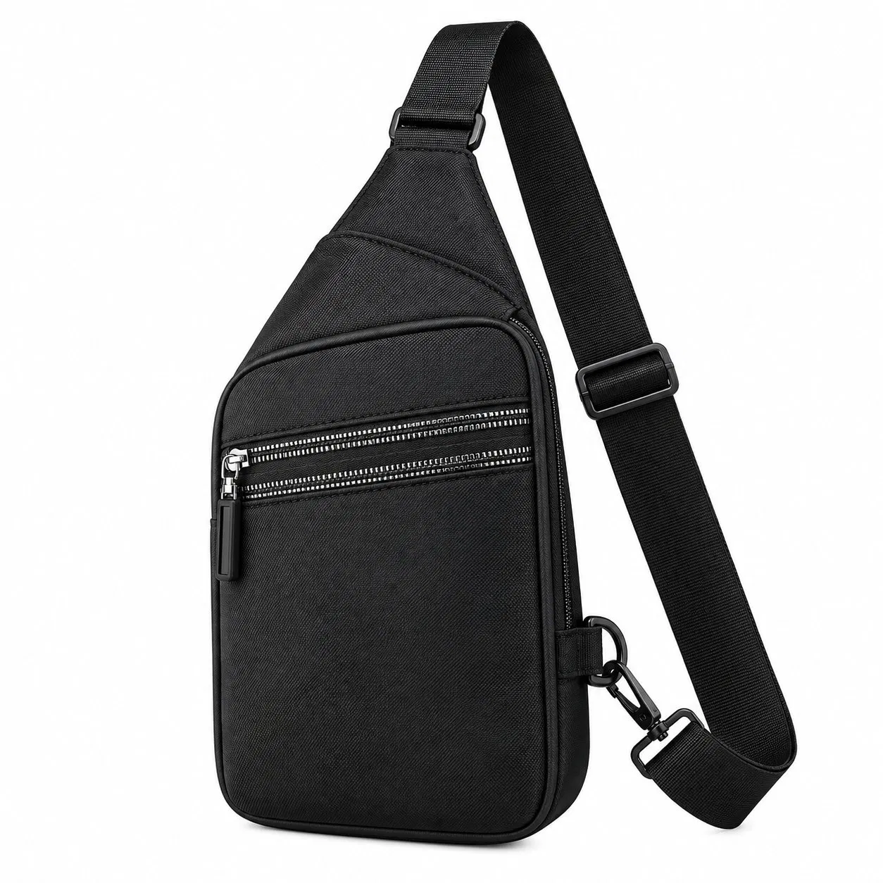 Custom Nylon Chest Sling Crossbody Bag for Men Outdoor Travel and Daily Storage