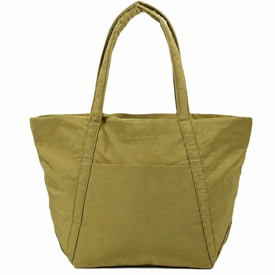 Custom Logo Canvas Tote Bag with Zipper for Shopping and Travel