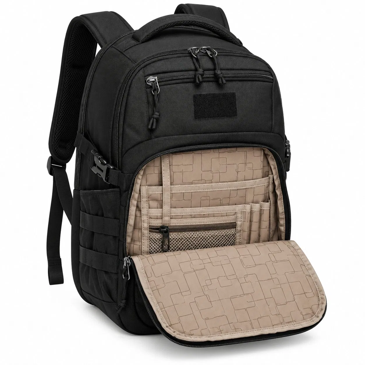 Custom Oxford Tactical Travel Backpack with Molle for Hiking