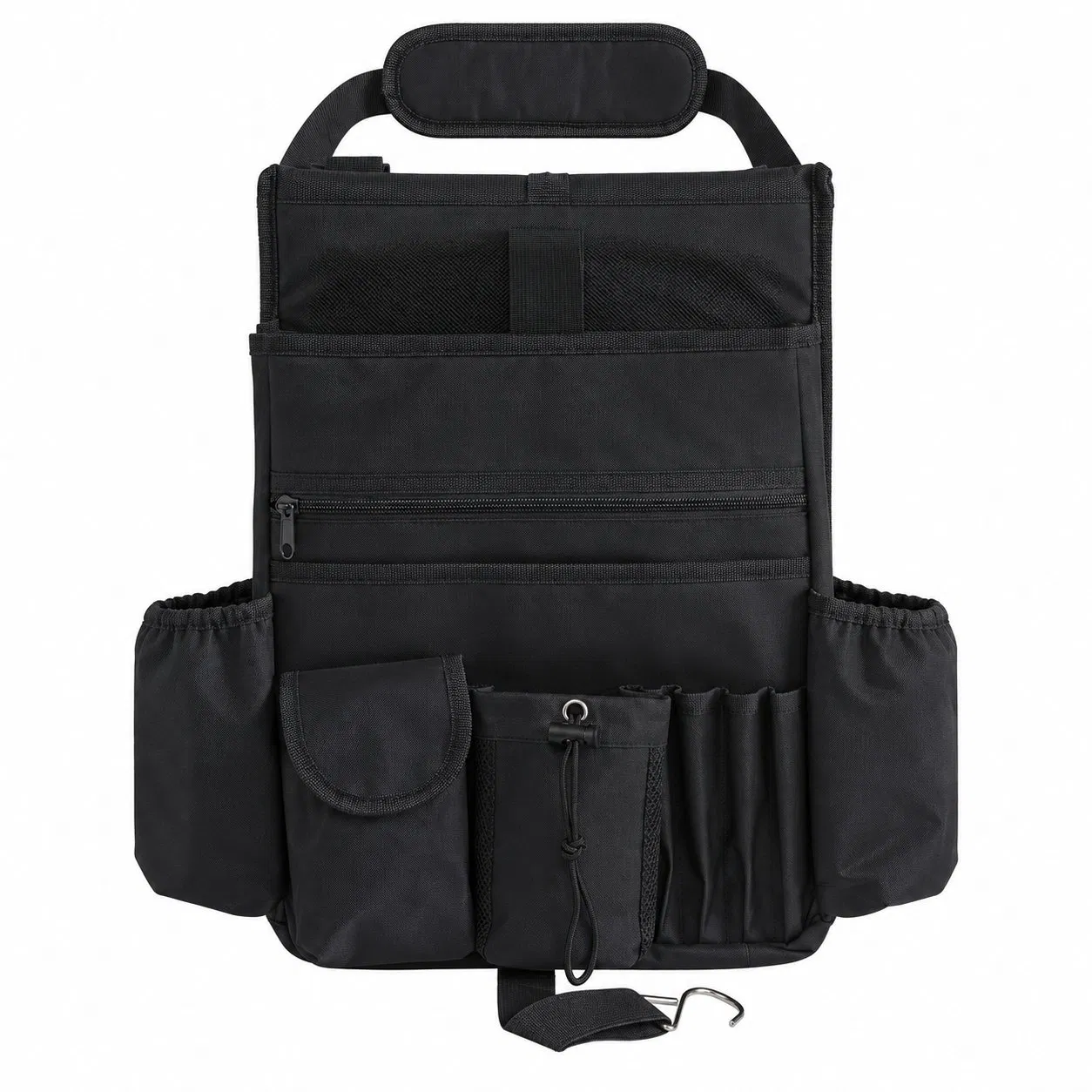 Custom Oxford Car Front Seat Storage Organizer Bag with Adjustable Shoulder Strap