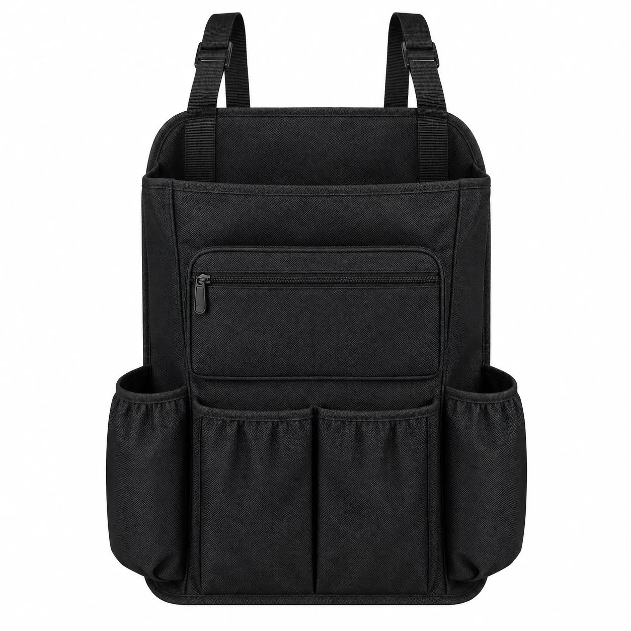 Custom Oxford Car Front Seat Storage Organizer Bag with Adjustable Shoulder Strap