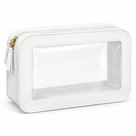 Custom Logo Clear PVC Travel Toiletry Cosmetic Storage Bag