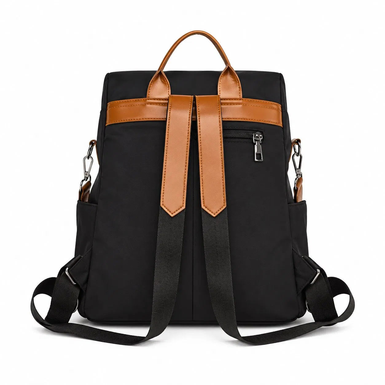 Custom Logo Women Tassel Multi Pocket Convertible Travel Backpack