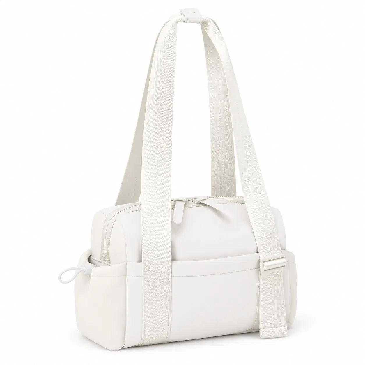 Custom Matte PU Mini Gym Tote for Women with Adjustable Shoulder Strap and Handle Snap