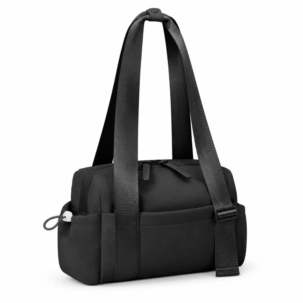 Custom Matte PU Mini Gym Tote for Women with Adjustable Shoulder Strap and Handle Snap