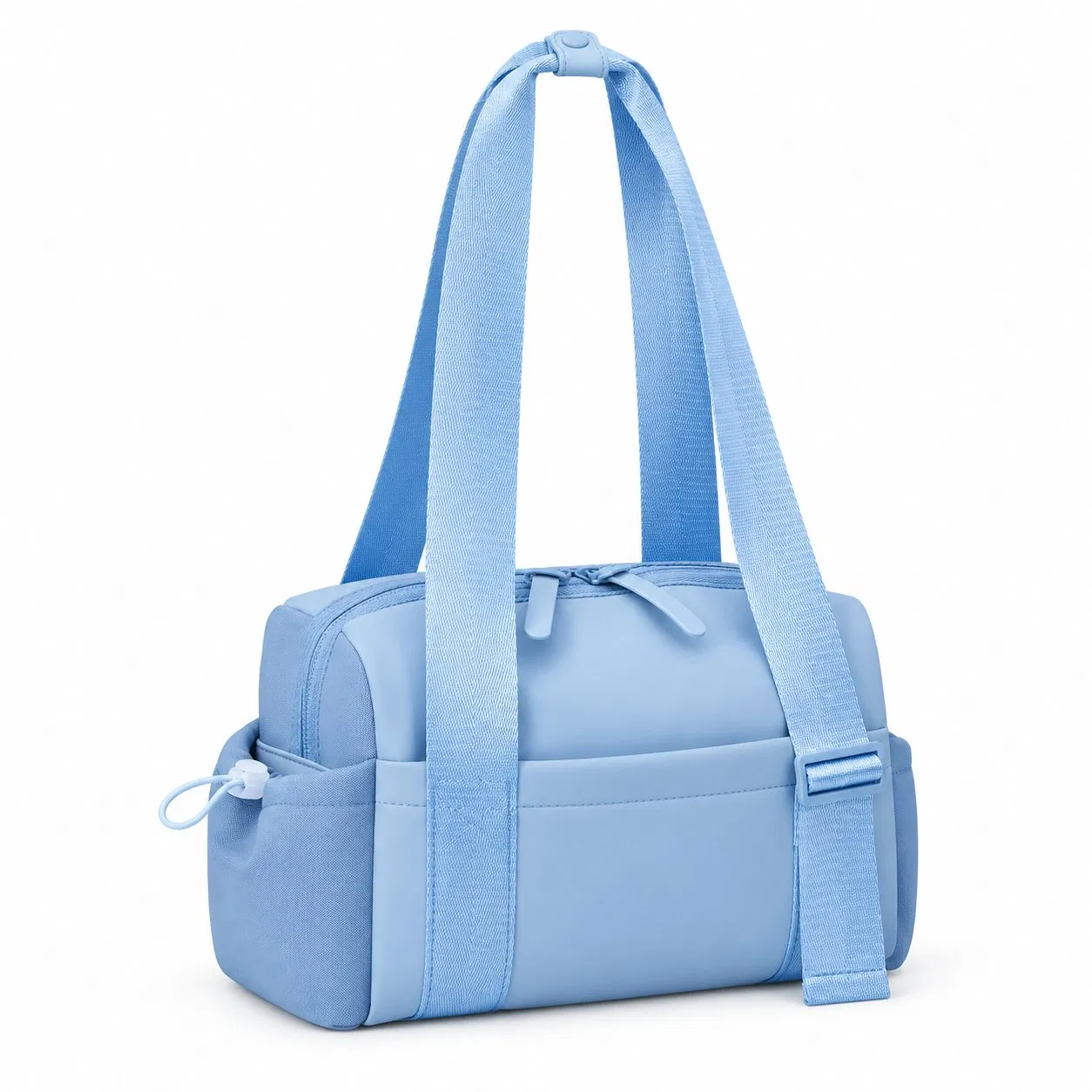 Custom Matte PU Mini Gym Tote for Women with Adjustable Shoulder Strap and Handle Snap