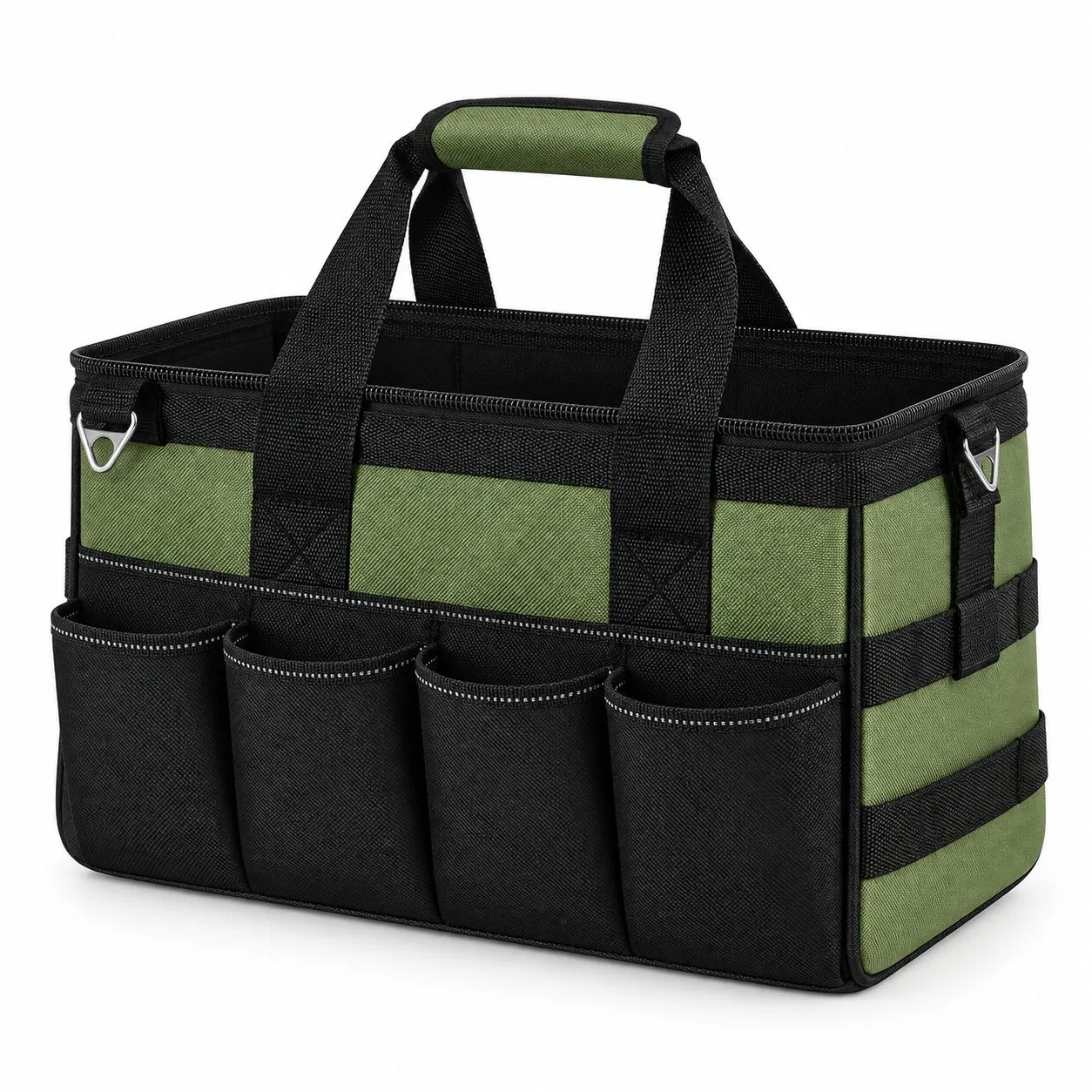 Custom Logo Polyester Multi Pocket Electrician Plumber Tool Tote Bag