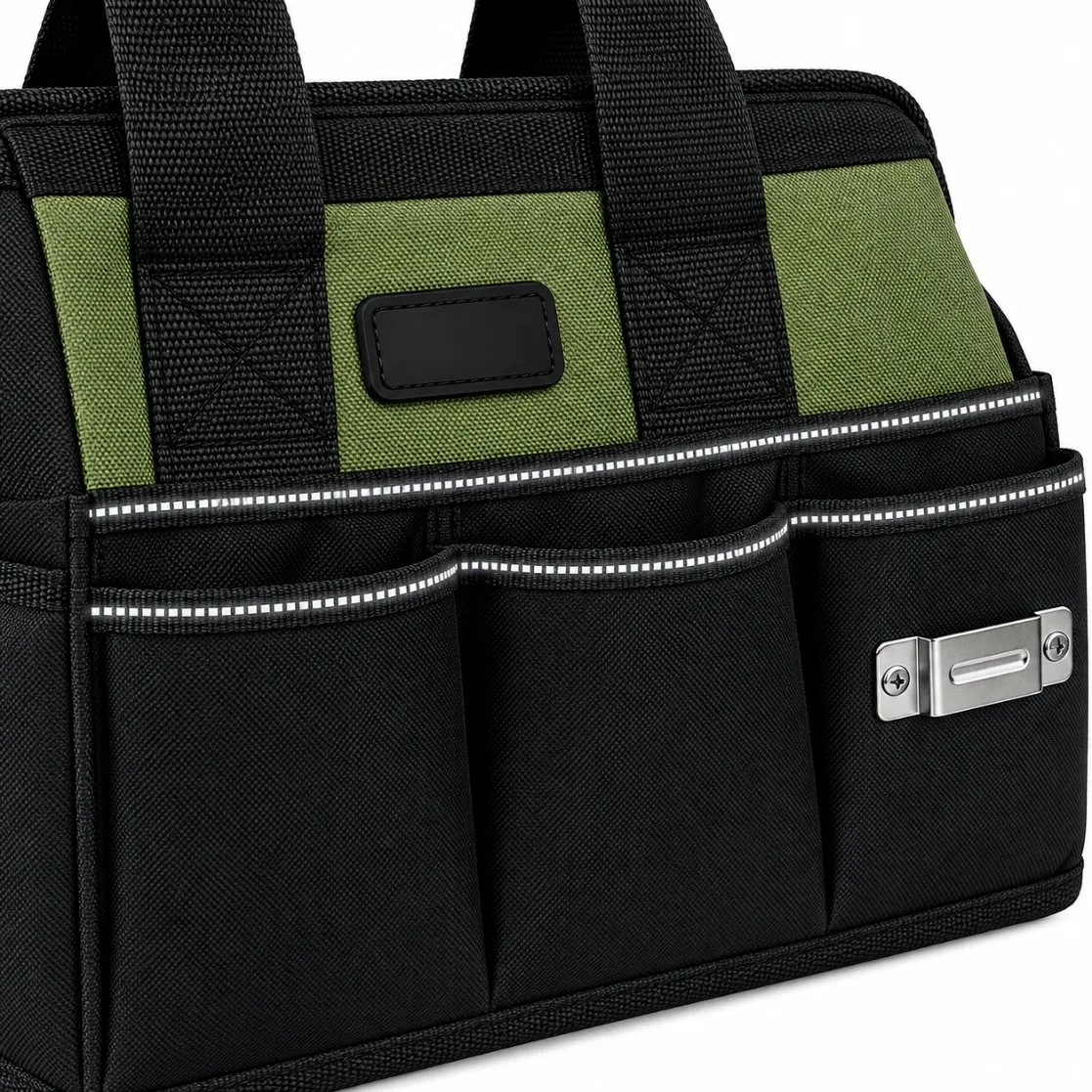 Custom Logo Polyester Multi Pocket Electrician Plumber Tool Tote Bag