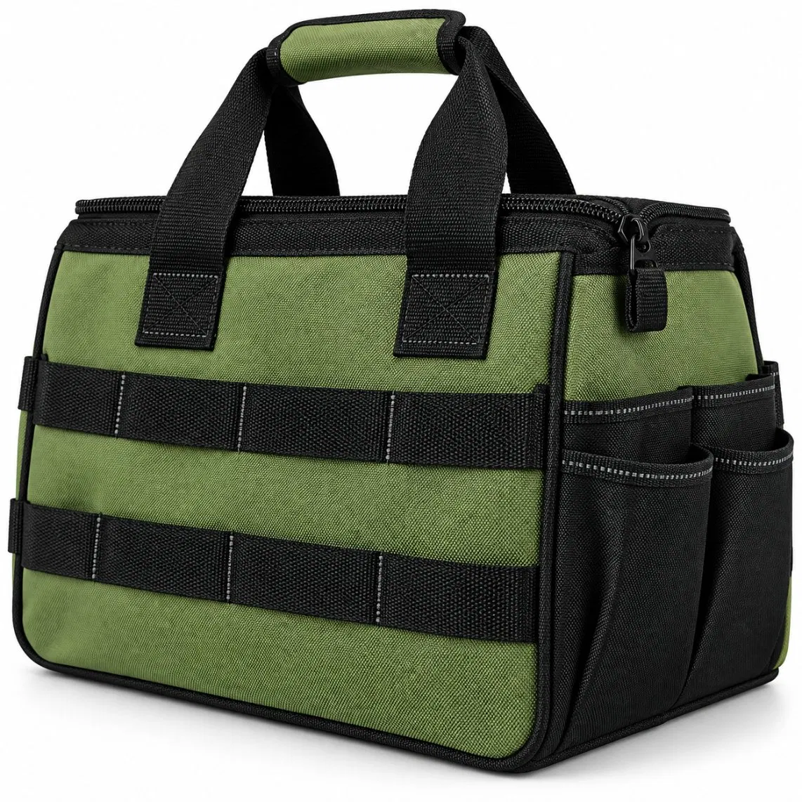 Custom Logo Polyester Multi Pocket Electrician Plumber Tool Tote Bag
