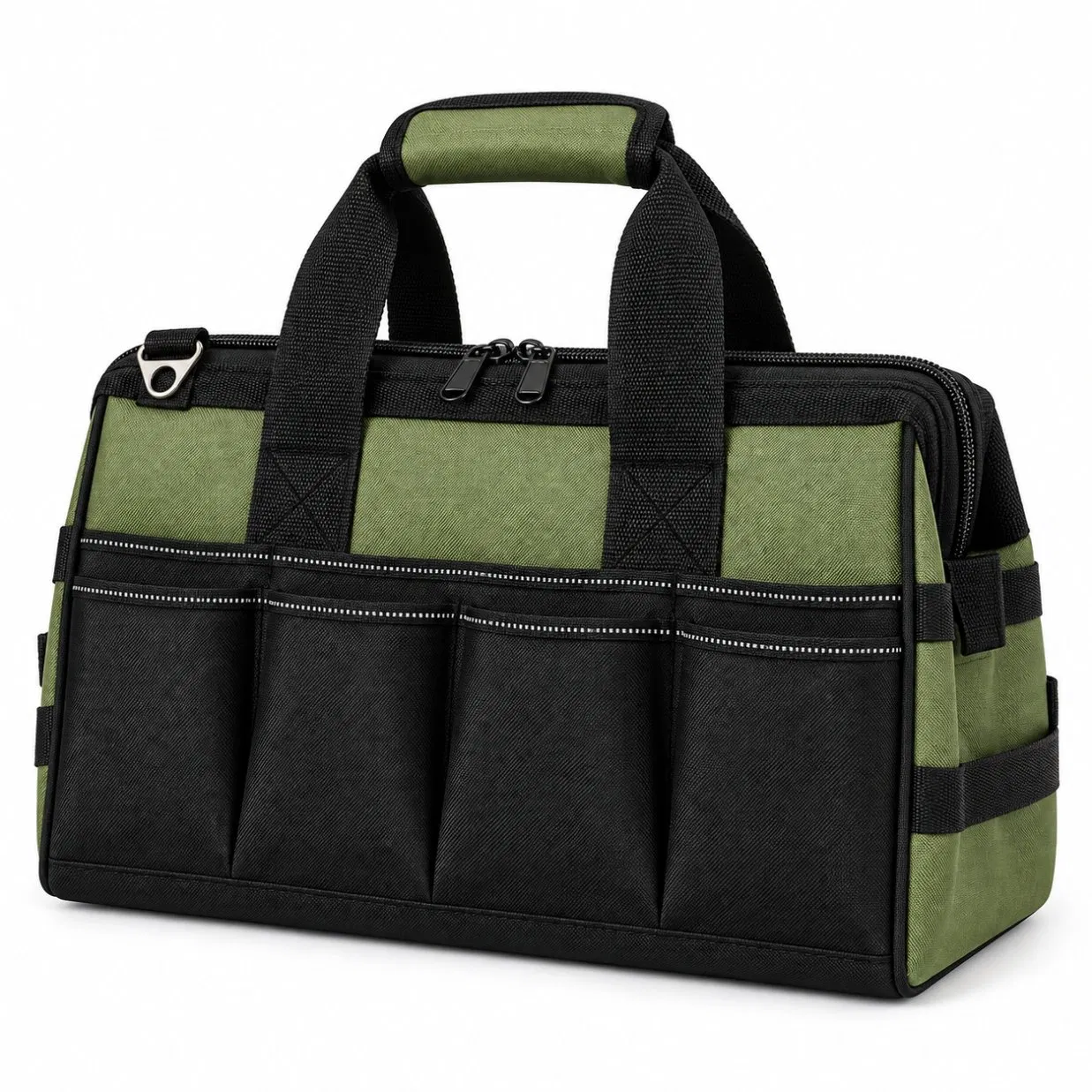 Custom Logo Polyester Multi Pocket Electrician Plumber Tool Tote Bag