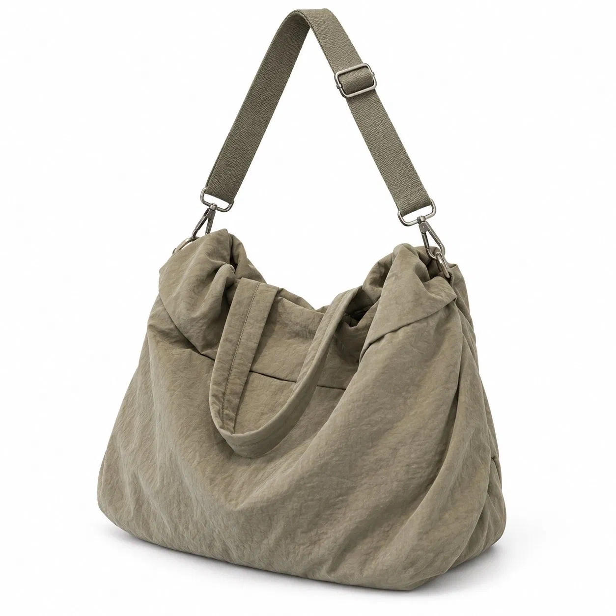 Custom Logo Nylon Adjustable Shoulder Crossbody Tote Bag