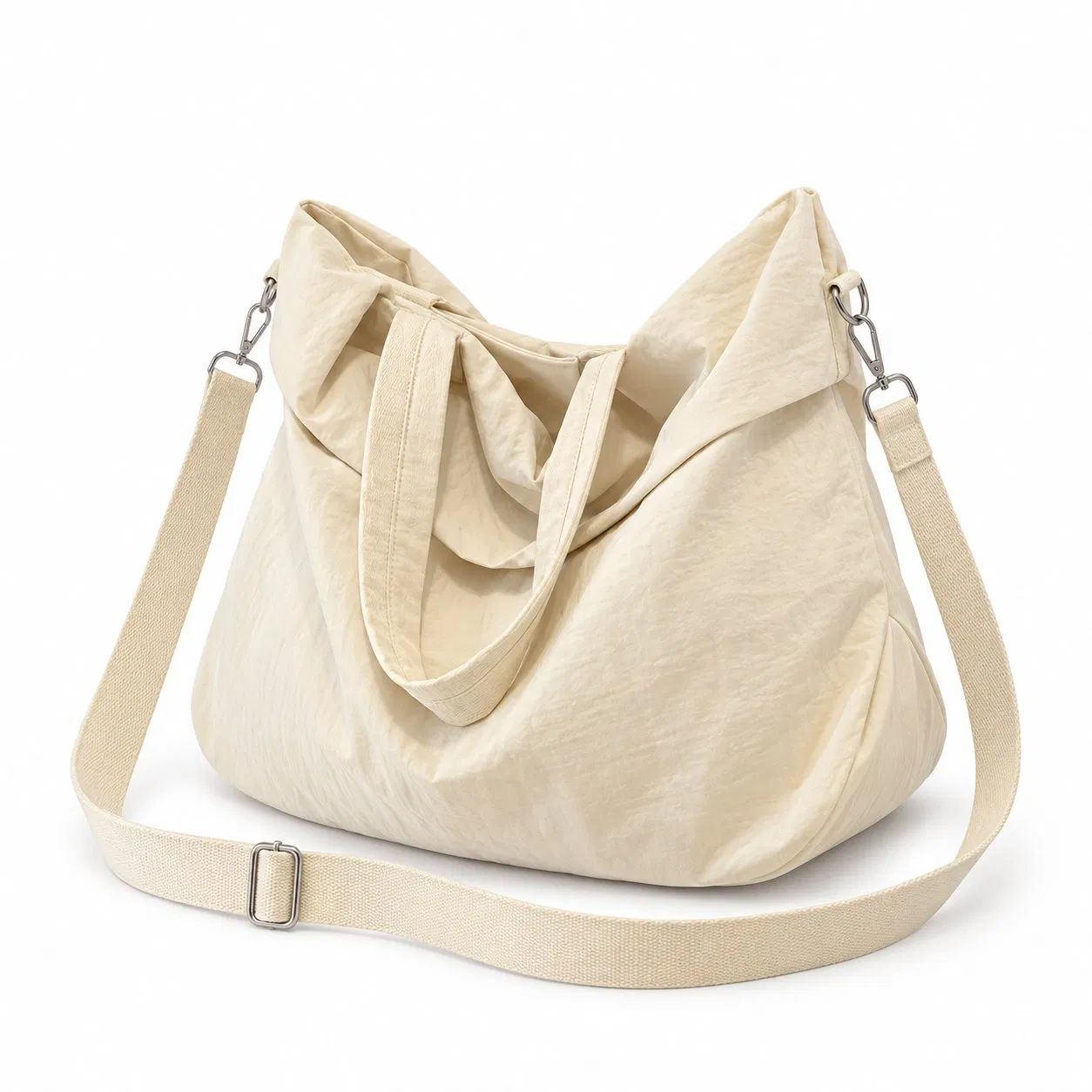 Custom Logo Nylon Adjustable Shoulder Crossbody Tote Bag