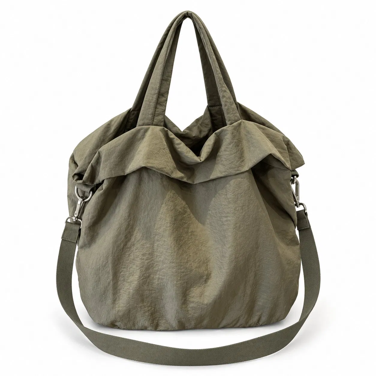 Custom Logo Nylon Adjustable Shoulder Crossbody Tote Bag