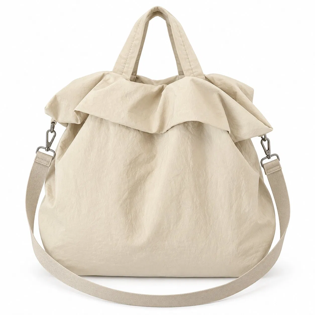 Custom Logo Nylon Adjustable Shoulder Crossbody Tote Bag