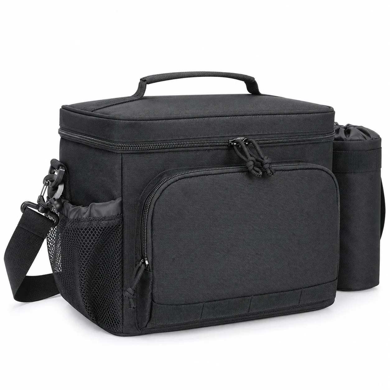 Custom Logo Insulated Lunch Cooler Bag with Bottle Holder