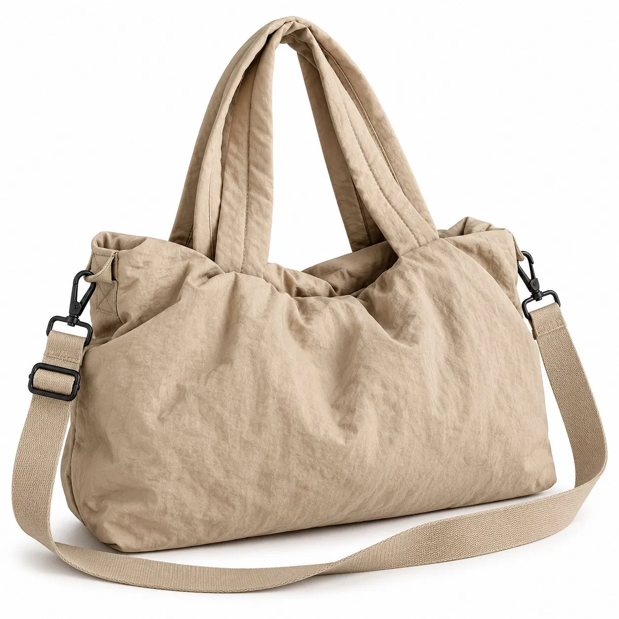 Custom Logo Nylon Commuting Shoulder Crossbody Tote Bag