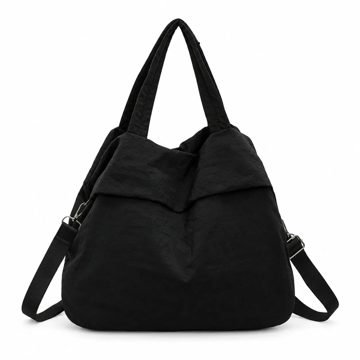 Custom Logo Nylon Commuting Shoulder Crossbody Tote Bag