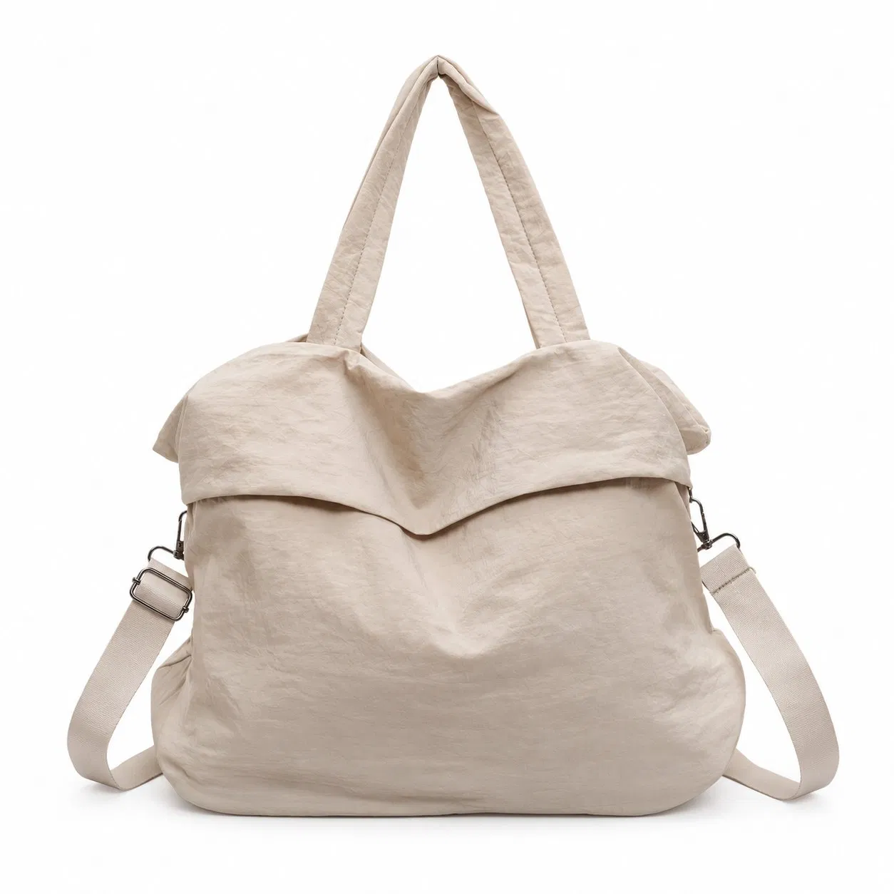 Custom Logo Nylon Commuting Shoulder Crossbody Tote Bag