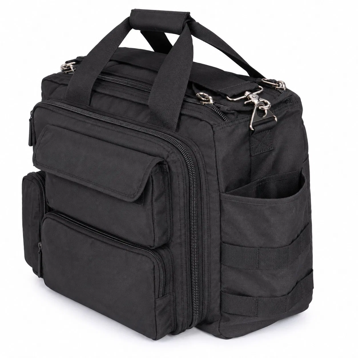 Custom Logo Canvas Style Multi Pocket Laptop Messenger Briefcase Bag