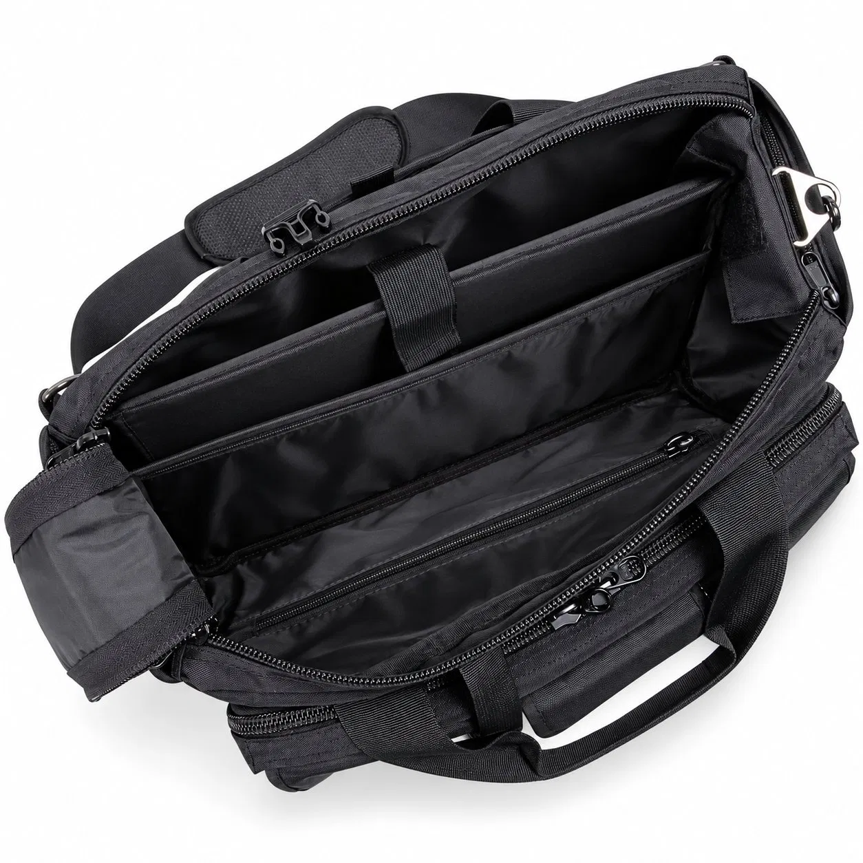 Custom Logo Canvas Style Multi Pocket Laptop Messenger Briefcase Bag