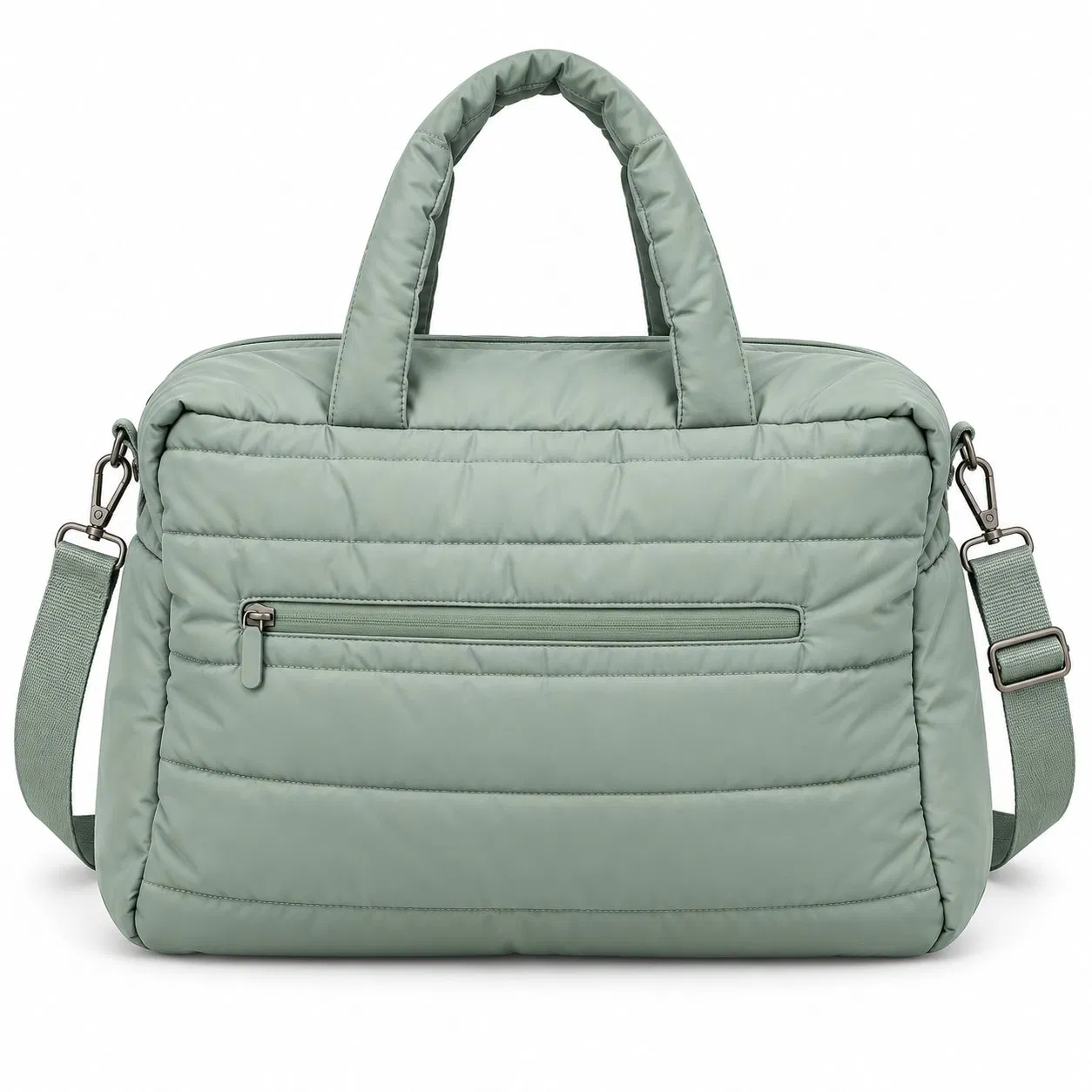 Custom Logo Puffy Diaper Tote Bag with Shoulder Strap