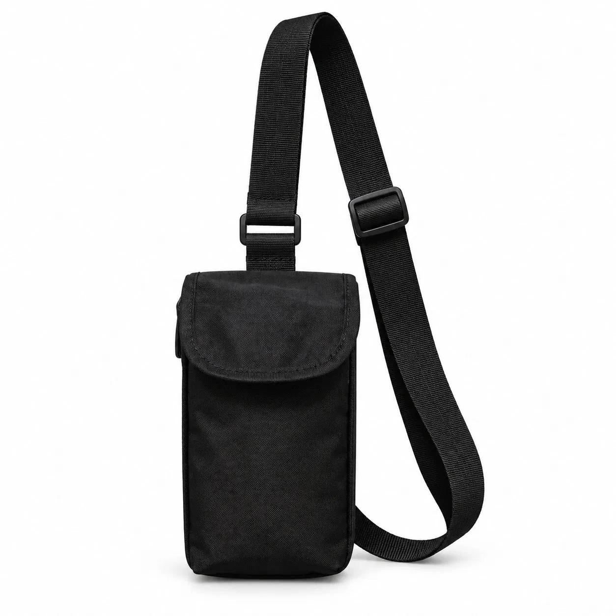 Custom Logo Water Bottle Holder Shoulder Sling Bag with Front Pocket