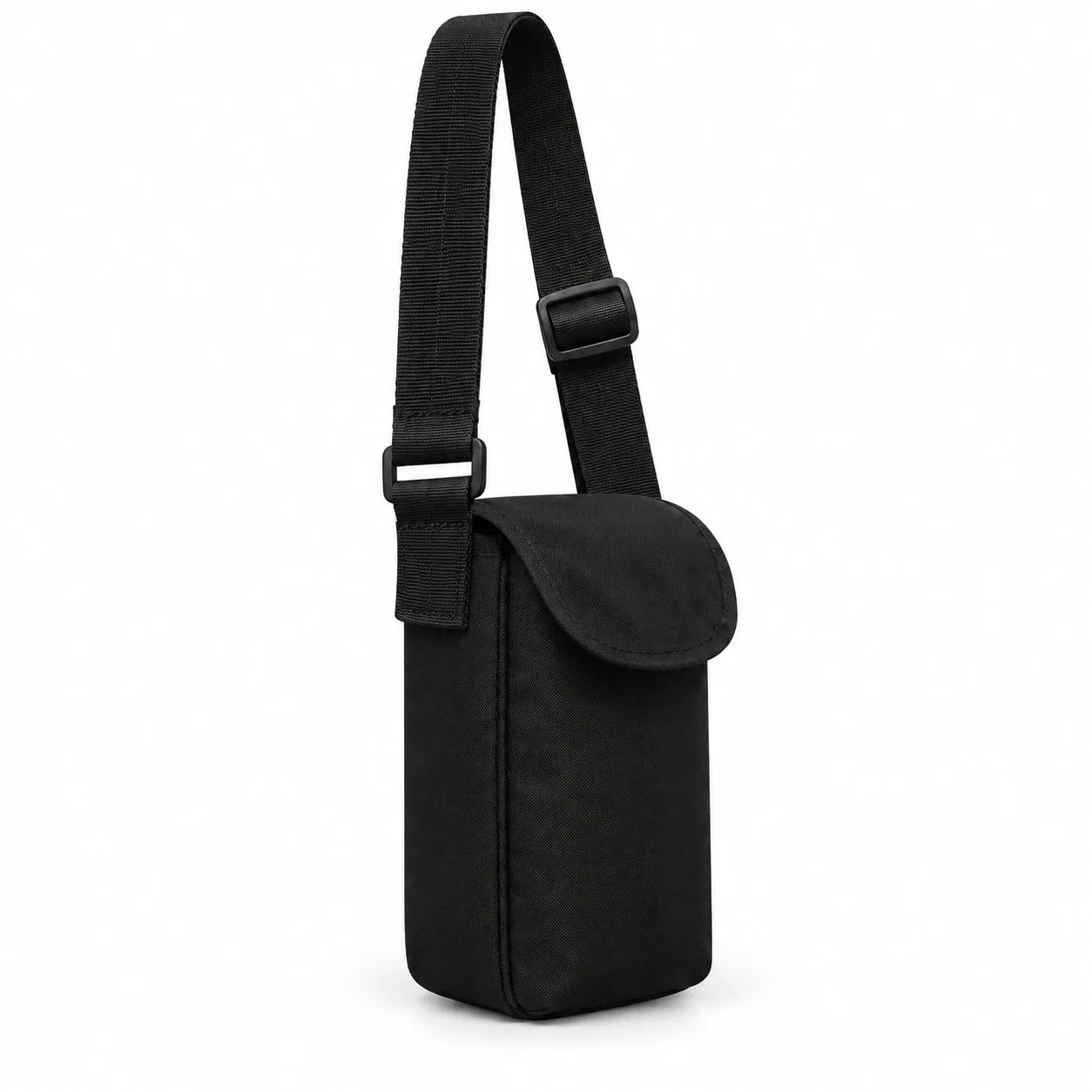 Custom Logo Water Bottle Holder Shoulder Sling Bag with Front Pocket