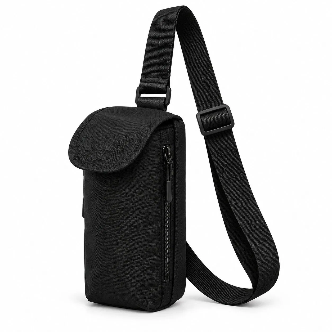 Custom Logo Water Bottle Holder Shoulder Sling Bag with Front Pocket