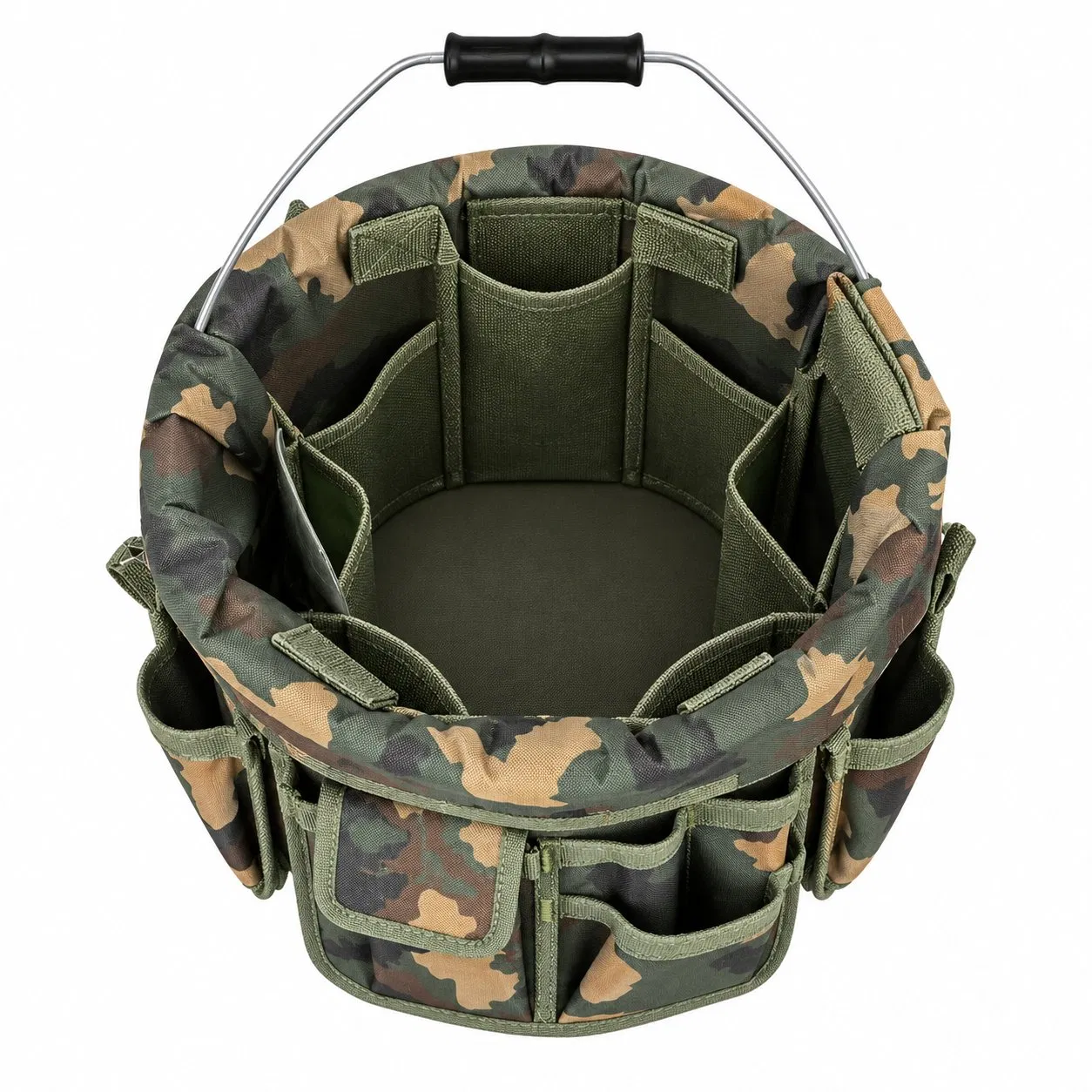 Custom Logo Garden Bucket Tool Organizer with Multi Pocket Storage