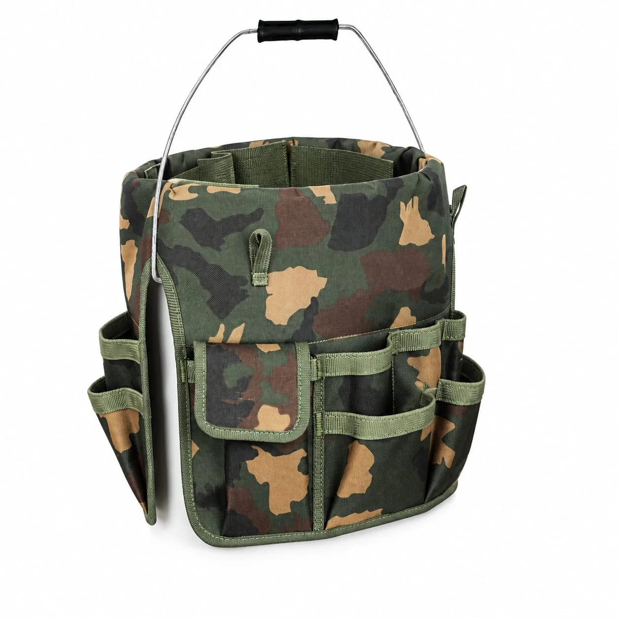 Custom Logo Garden Bucket Tool Organizer with Multi Pocket Storage